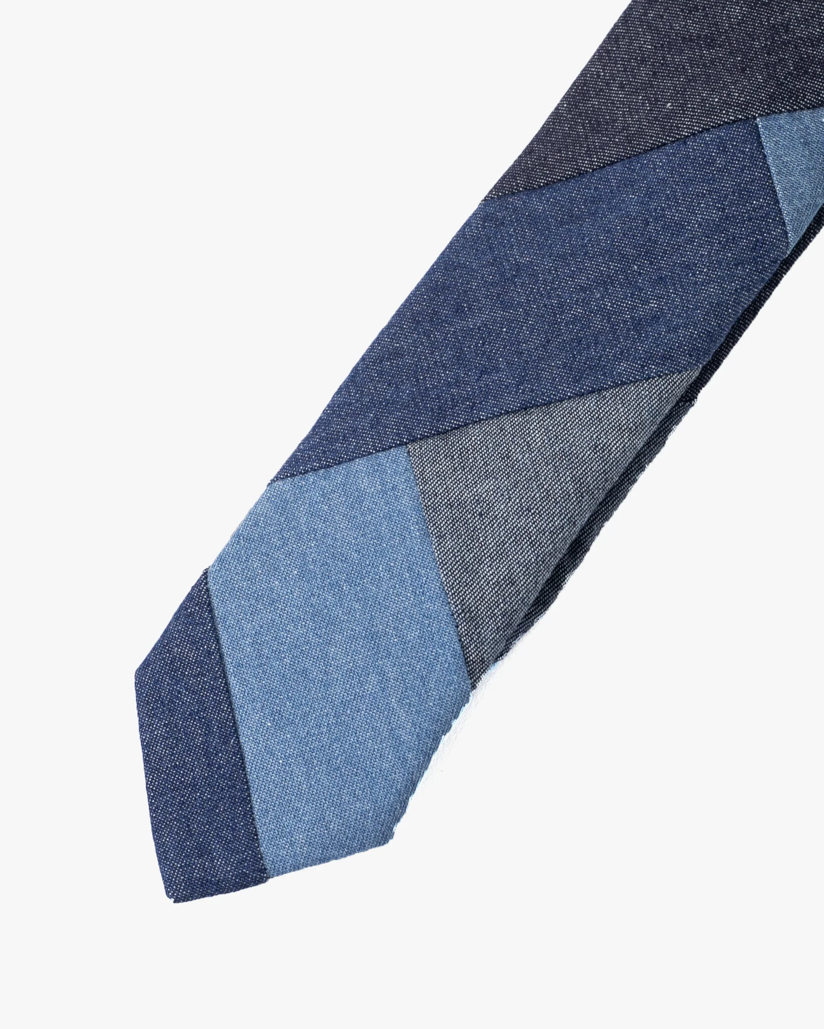 Kiriko Original Tie, Patchwork, Dark Denim - Image 3