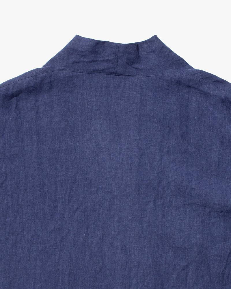 Kiriko Original French Linen Tunic, Indigo - Image 8