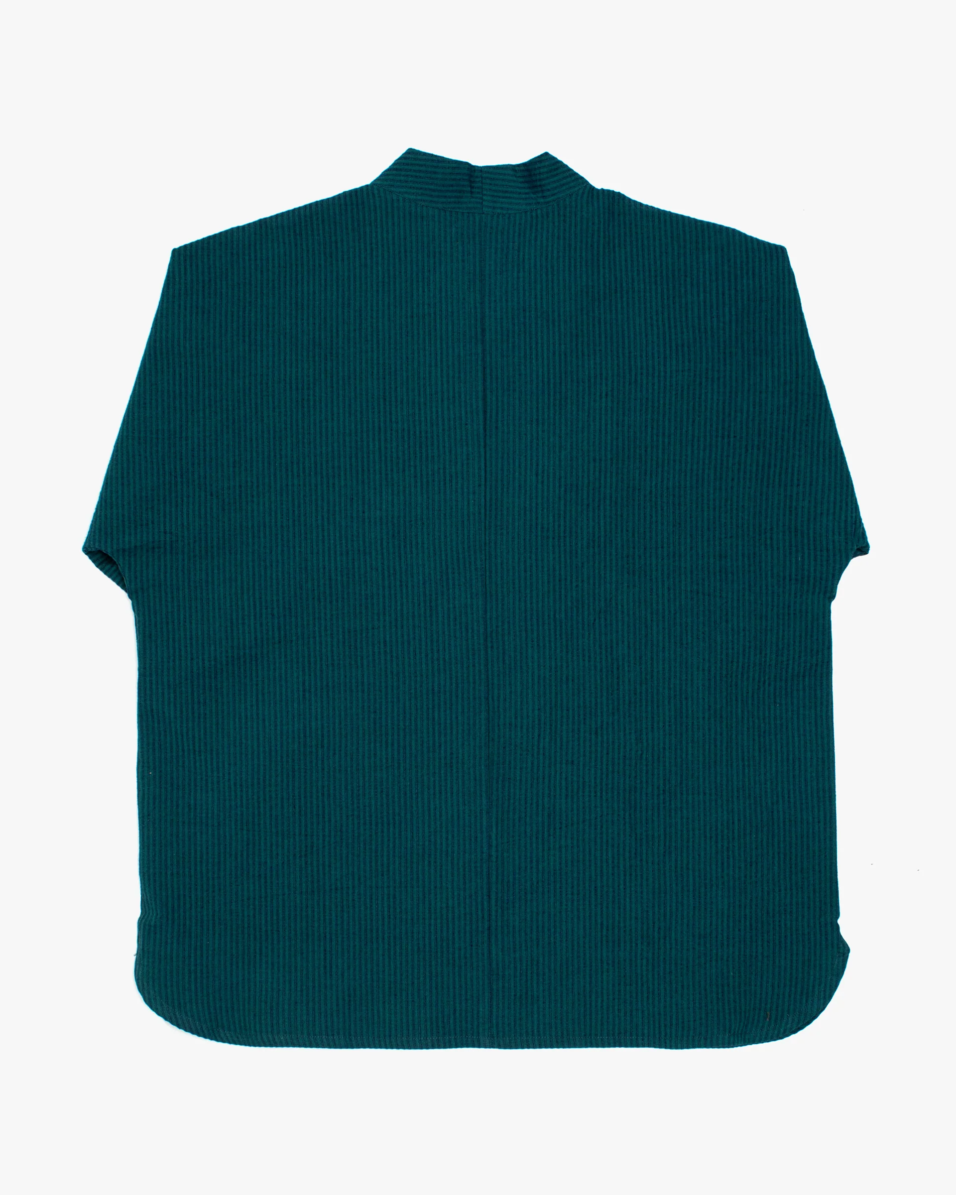 Kiriko x ToK, V-Neck Tunic, Teal with Indigo Shima - Image 3