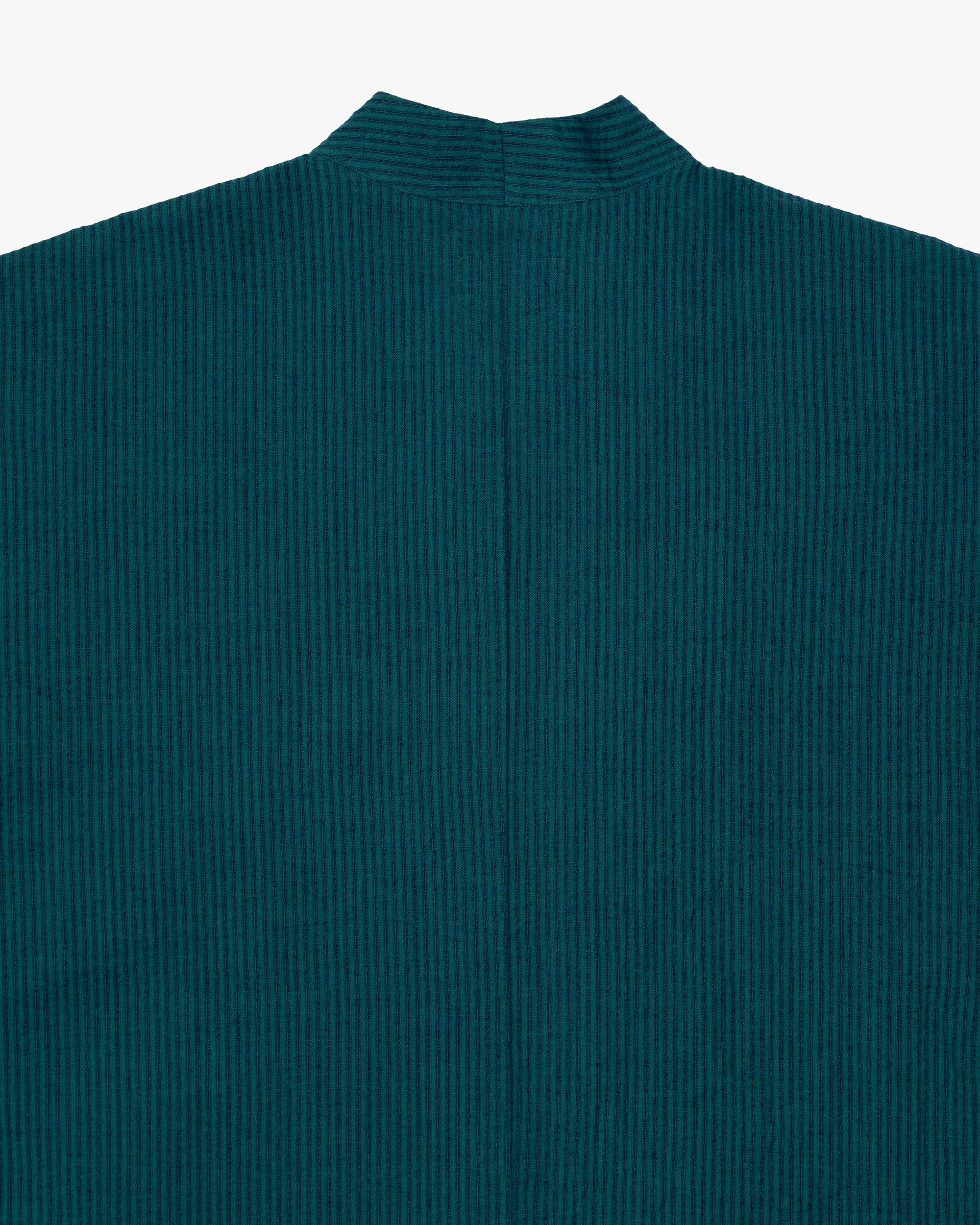 Kiriko x ToK, V-Neck Tunic, Teal with Indigo Shima - Image 4