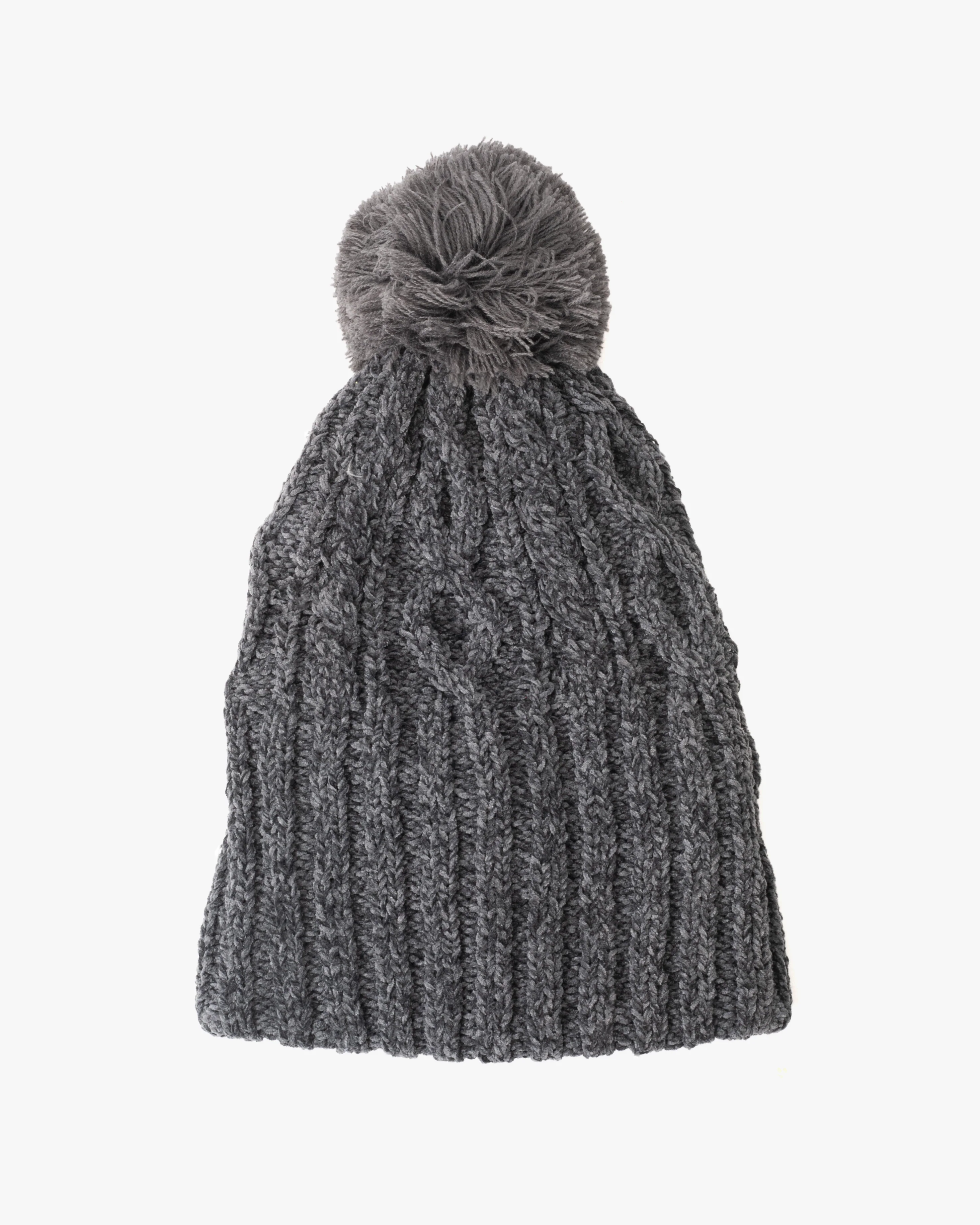 Knit Beanie, Bisque, Gray - Image 2