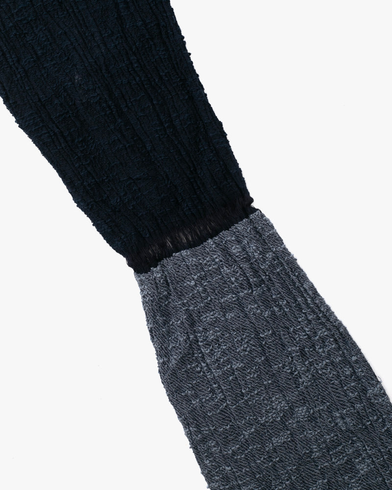 Kobo Oriza Knit Cap, Multi Functional, Cotton, Split Navy and Indigo, 9˝ - Image 9