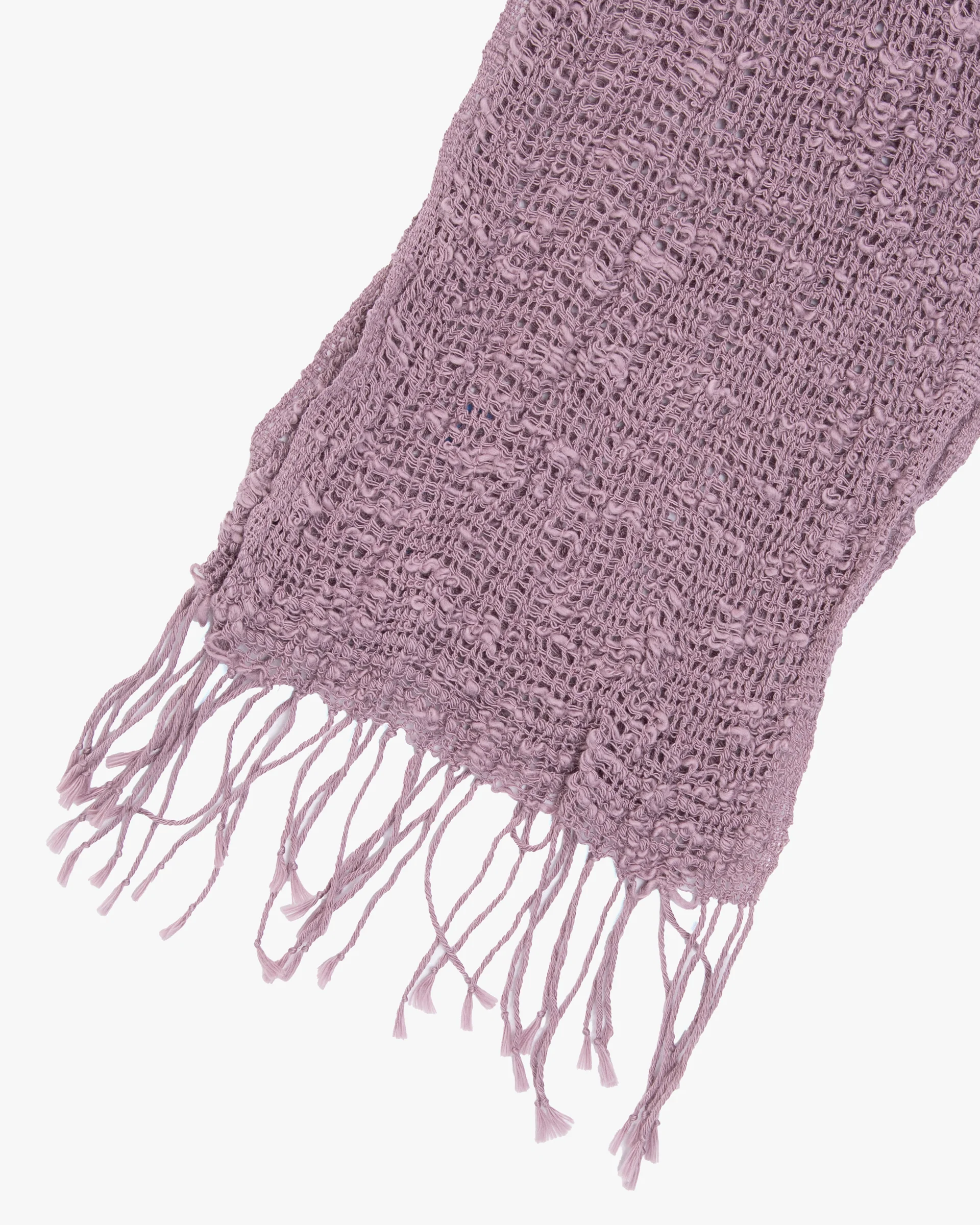Kobo Oriza Muffler, Slim and Light Mojiri Weave, Purple - Image 3