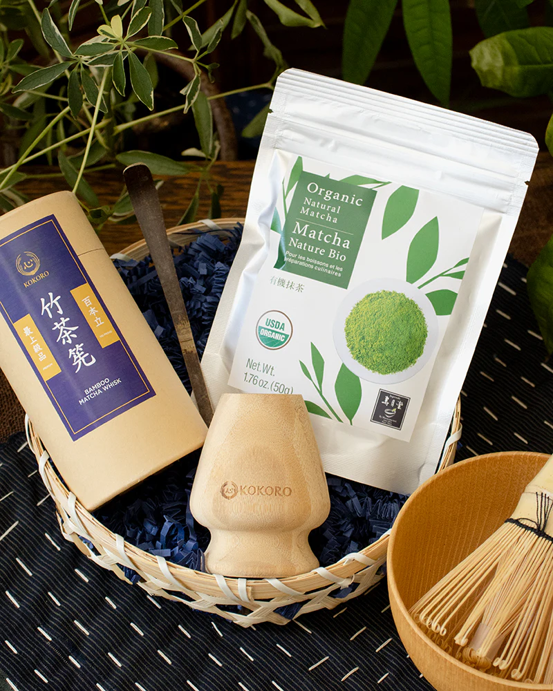 Kokoro Matcha Gift Basket - Jugetsudo Organic Unsweetened Matcha - Image 2