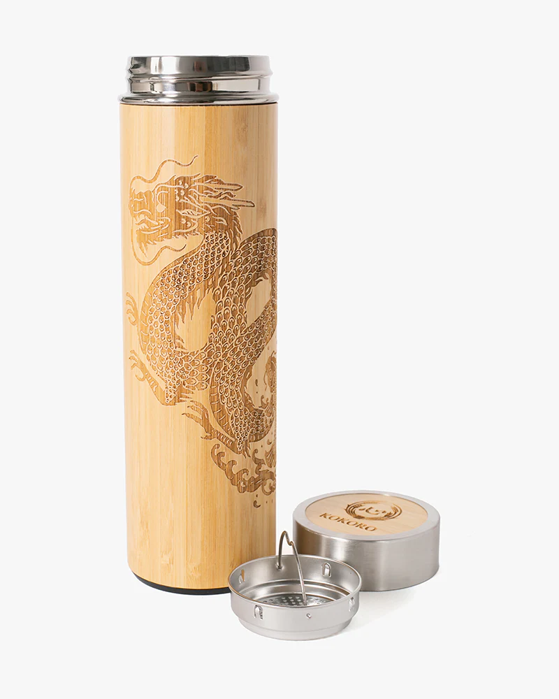 Kokoro Original Bamboo Bottle and Tea Infuser, Dragon - Image 8