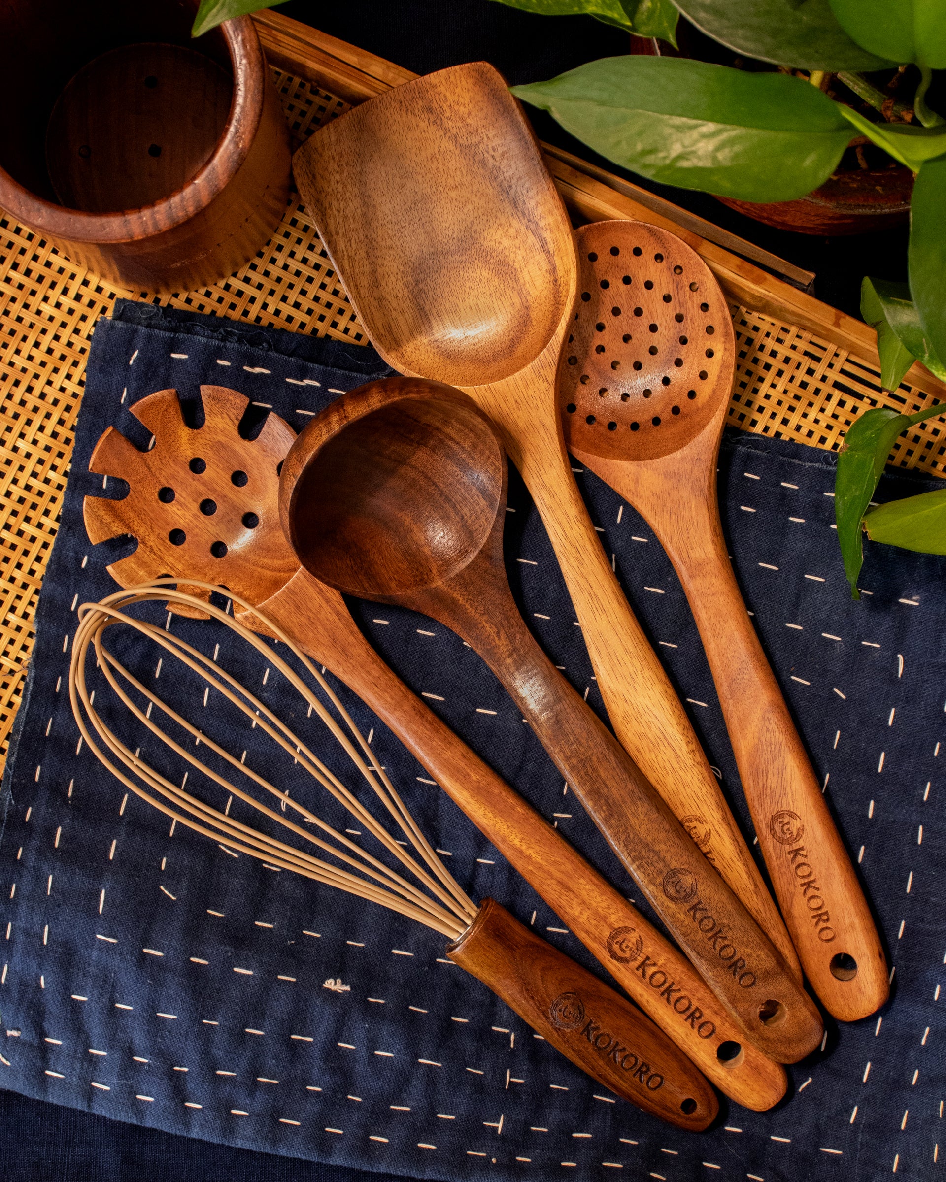 Kokoro Original, Teakwood Kitchenware Set - Image 2