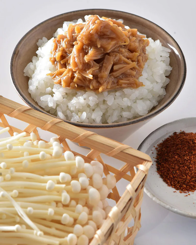 Kuze Fuku, Enoki Mushrooms with Seven Japanese Spices - Image 2