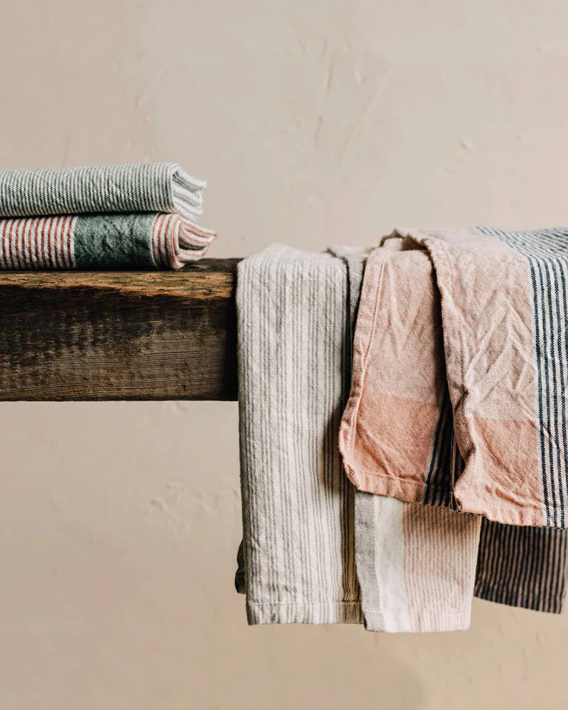 Danica Heirloom, Lagoon Array Stripe Dishtowel, Set of 2 - Image 5