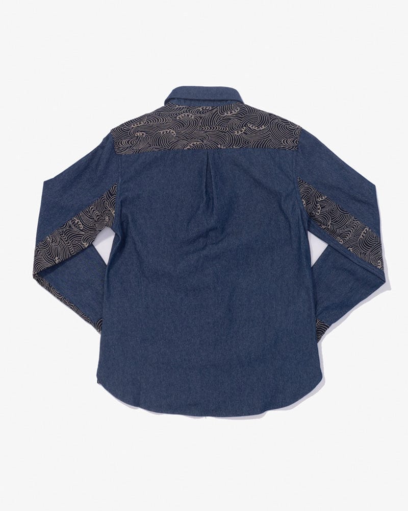 Kiriko Original Shirt, Long Sleeve Button-Up, Denim Workshirt, Nami - Image 10