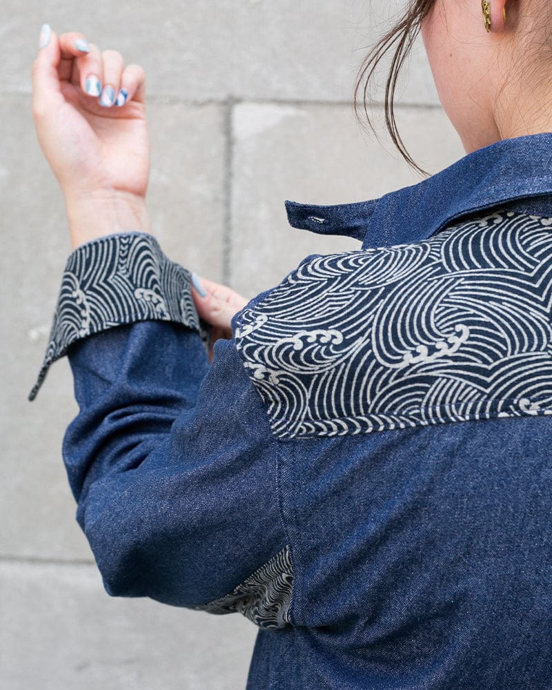 Kiriko Original Shirt, Long Sleeve Button-Up, Denim Workshirt, Nami - Image 5