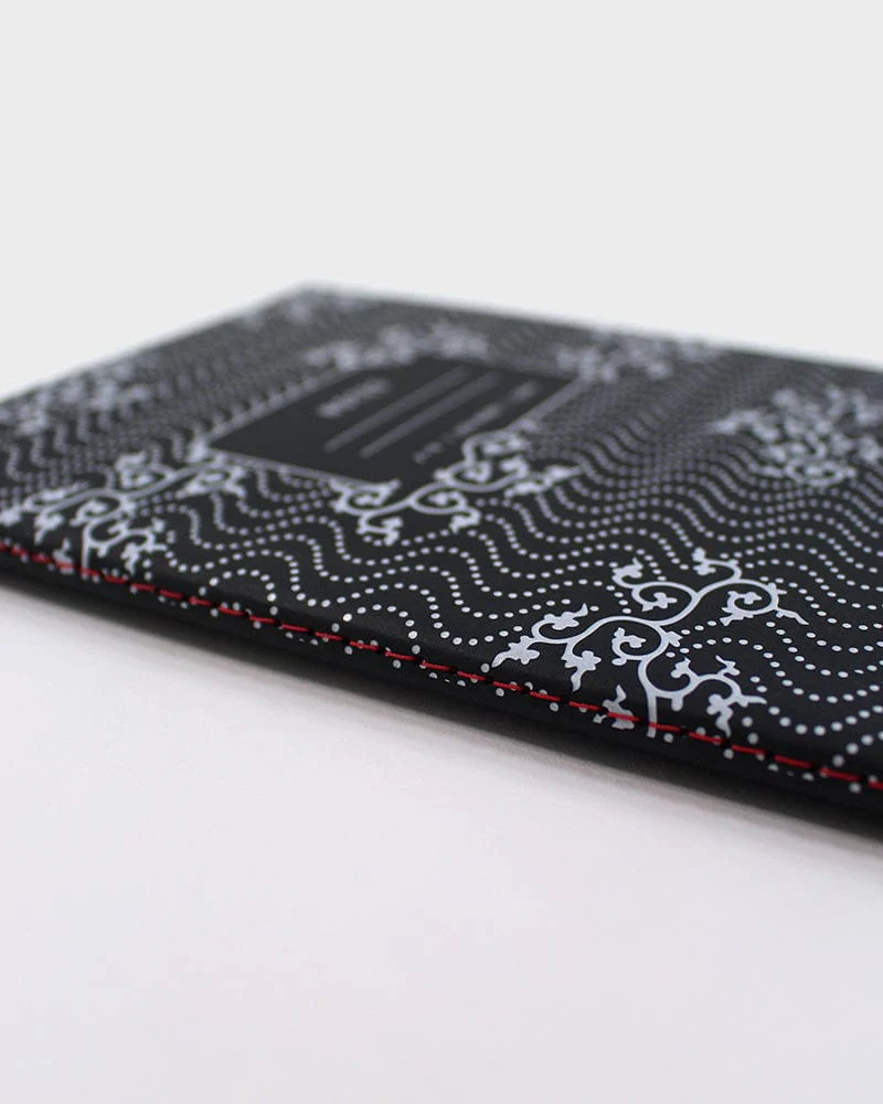 Kiriko Original Lined Notebook, Black Karakusa - Image 3