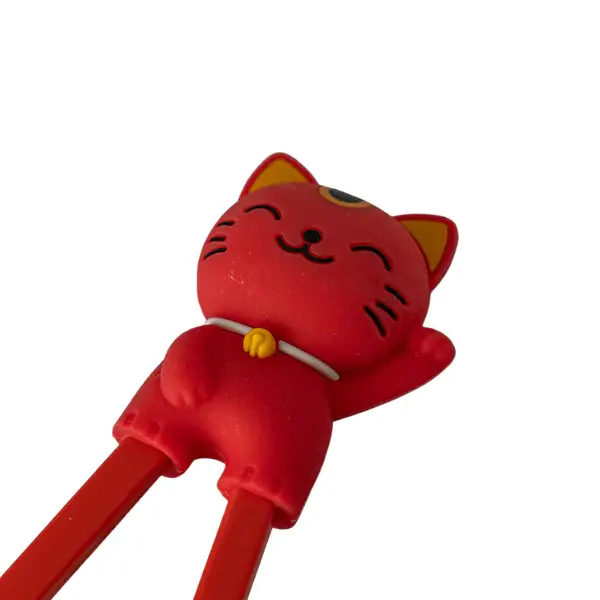 Urban Tokyo, Training Chopsticks, Red Lucky Cat - Image 3