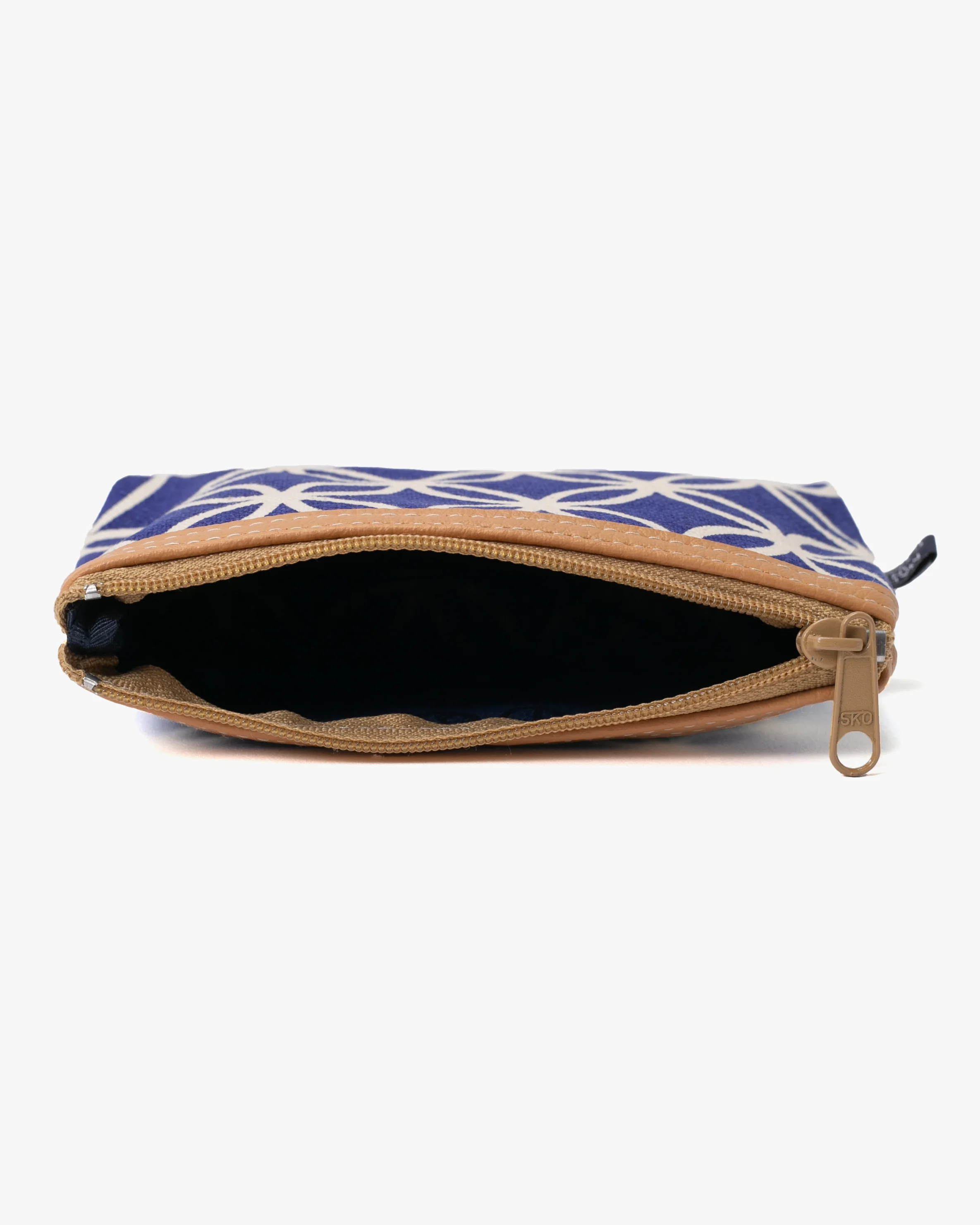Maple & Moon Bag, Coin Pouch, Blue Shippou - Image 4