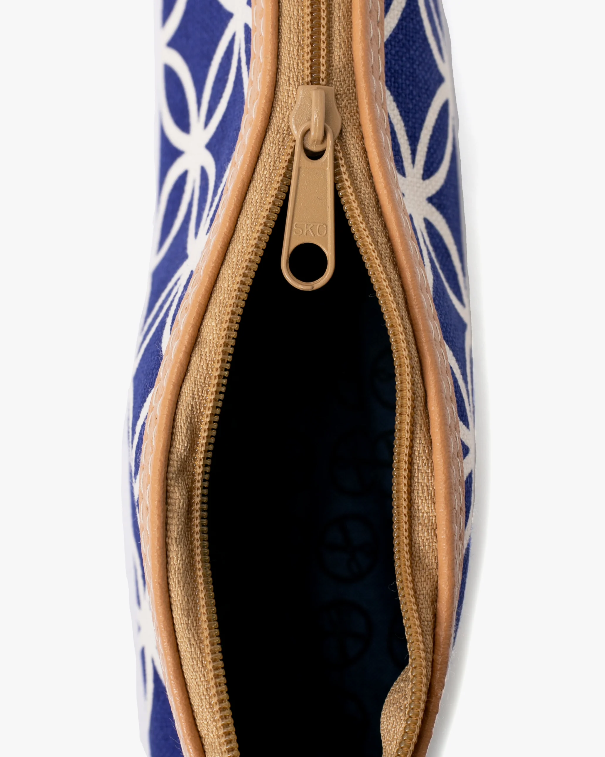 Maple & Moon Bag, Pencil Pouch, Blue Shippou - Image 5