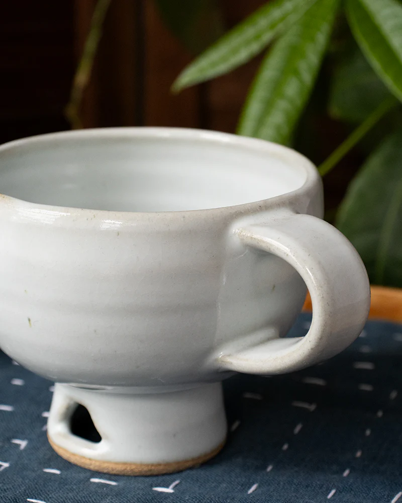 Mashiko-Yaki Mug, Pale Blue - Image 4