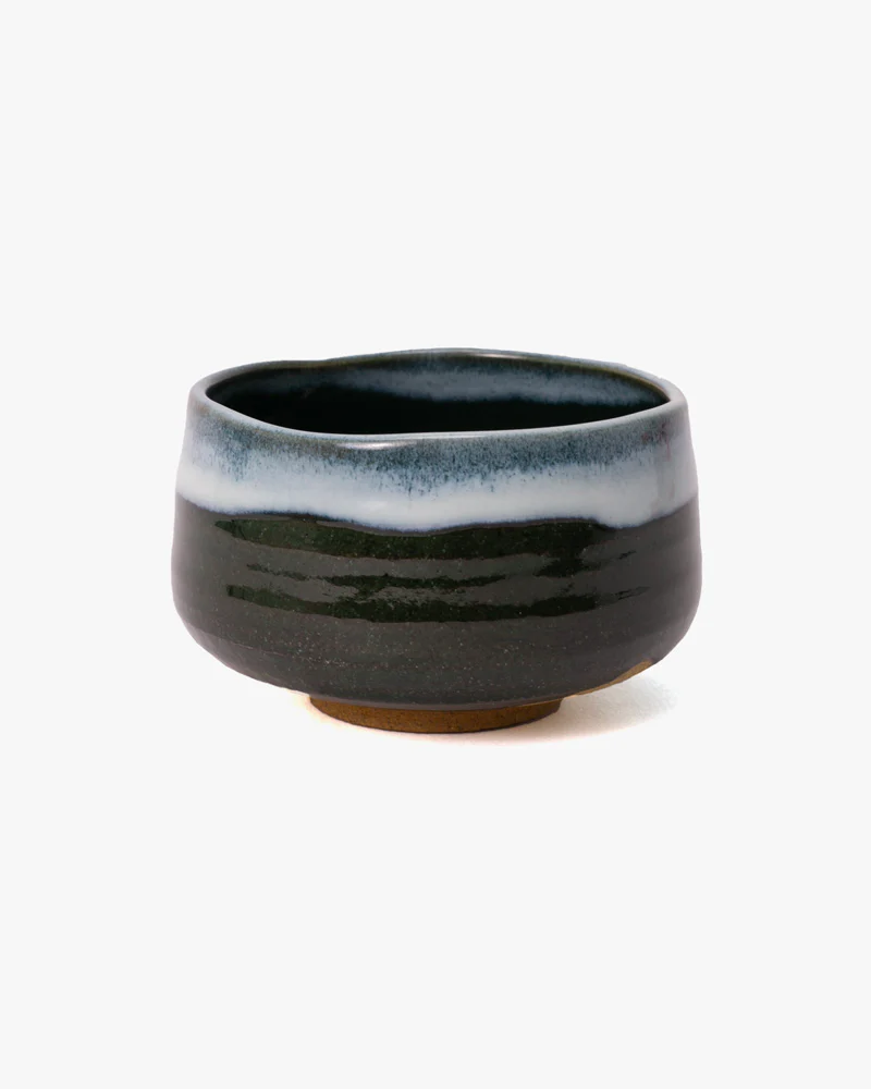 Matcha Bowl, Ichiyama, Blue Shironagashi