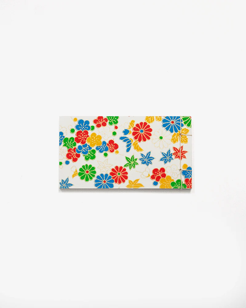 Shogado Memo Pad, Classic Series #16, Multicolored Kiku and Momiji
