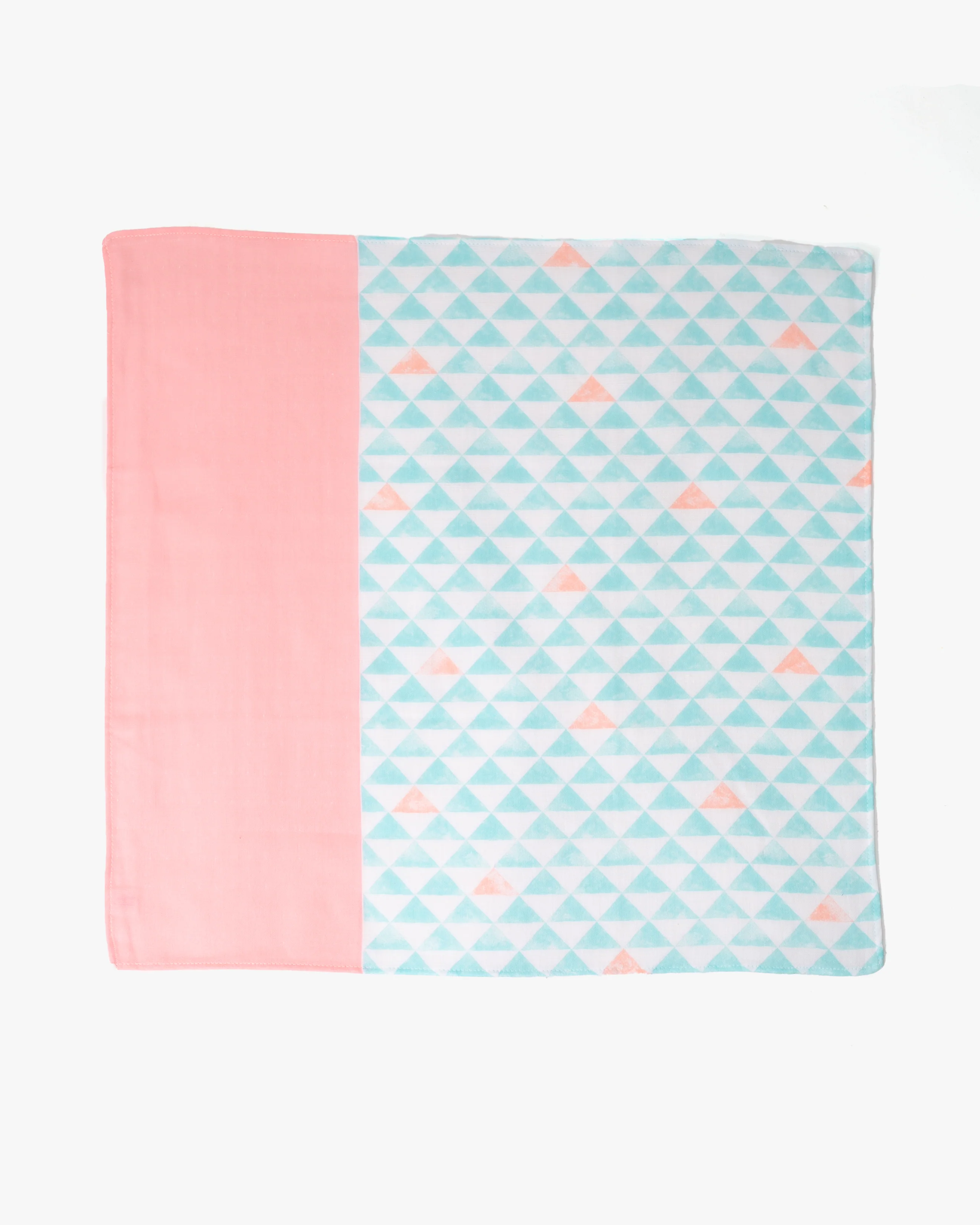 Miyamoto, Toki Double Gauze Handkerchief, Uroko, Blue and Pink - Image 2