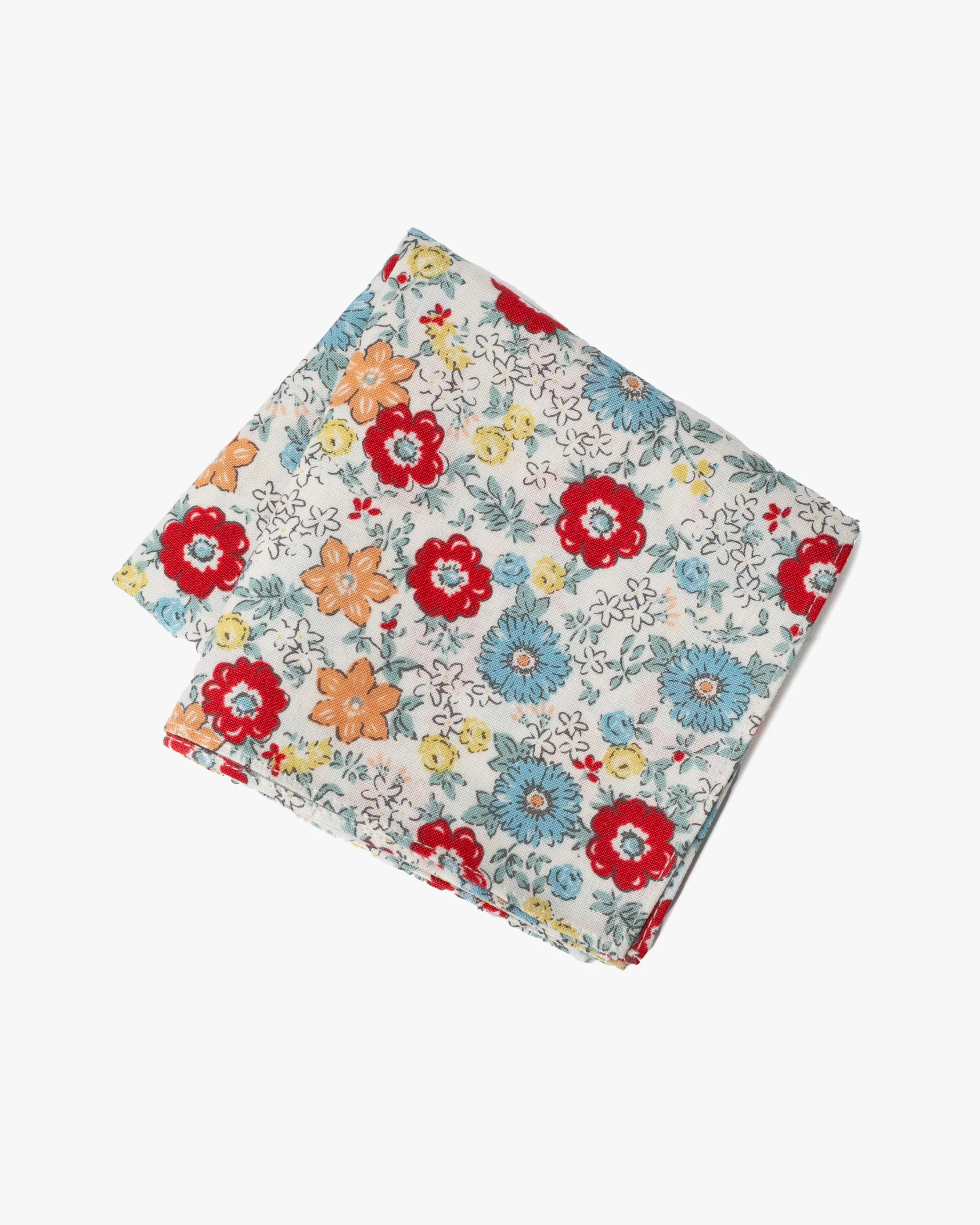 Modern Furoshiki, Musubi, Cohare, Mini Bouquet, Red 18" x 18" - Image 2