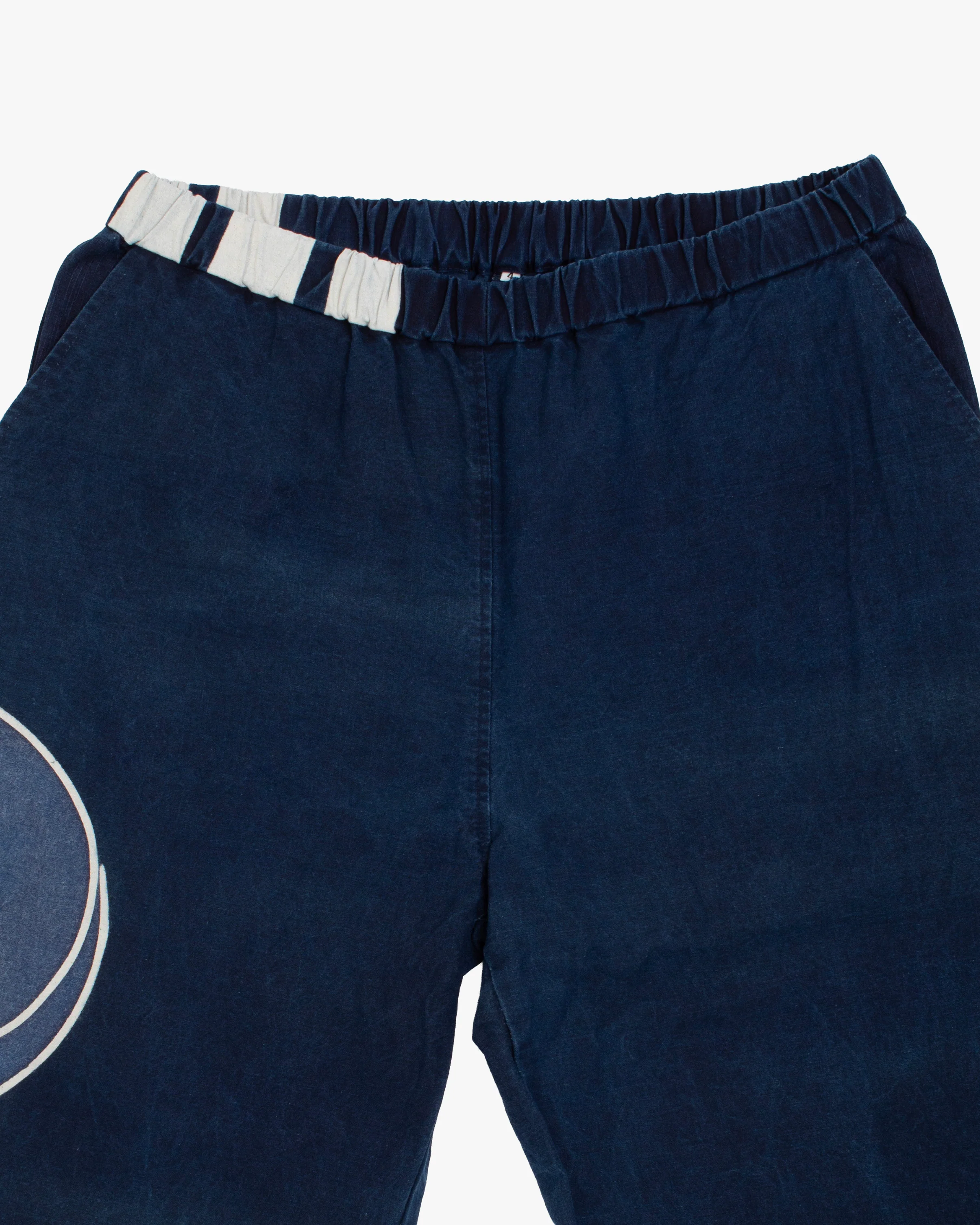 Modern Monpe Pants, Aizawa, Indigo with Blue Mitsudomoe - Image 2