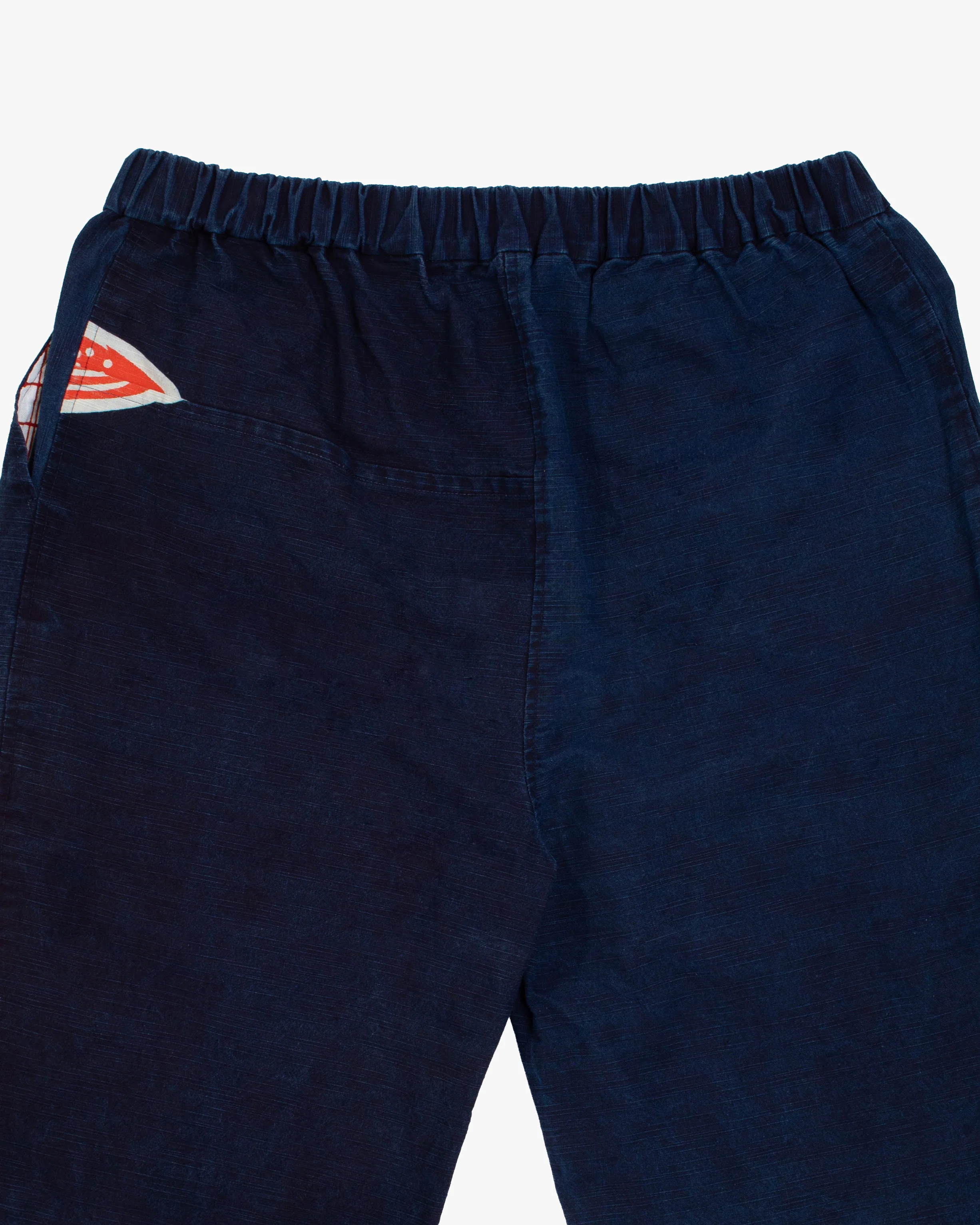 Modern Monpe Pants, Aizawa, Indigo with Hishi - Image 4