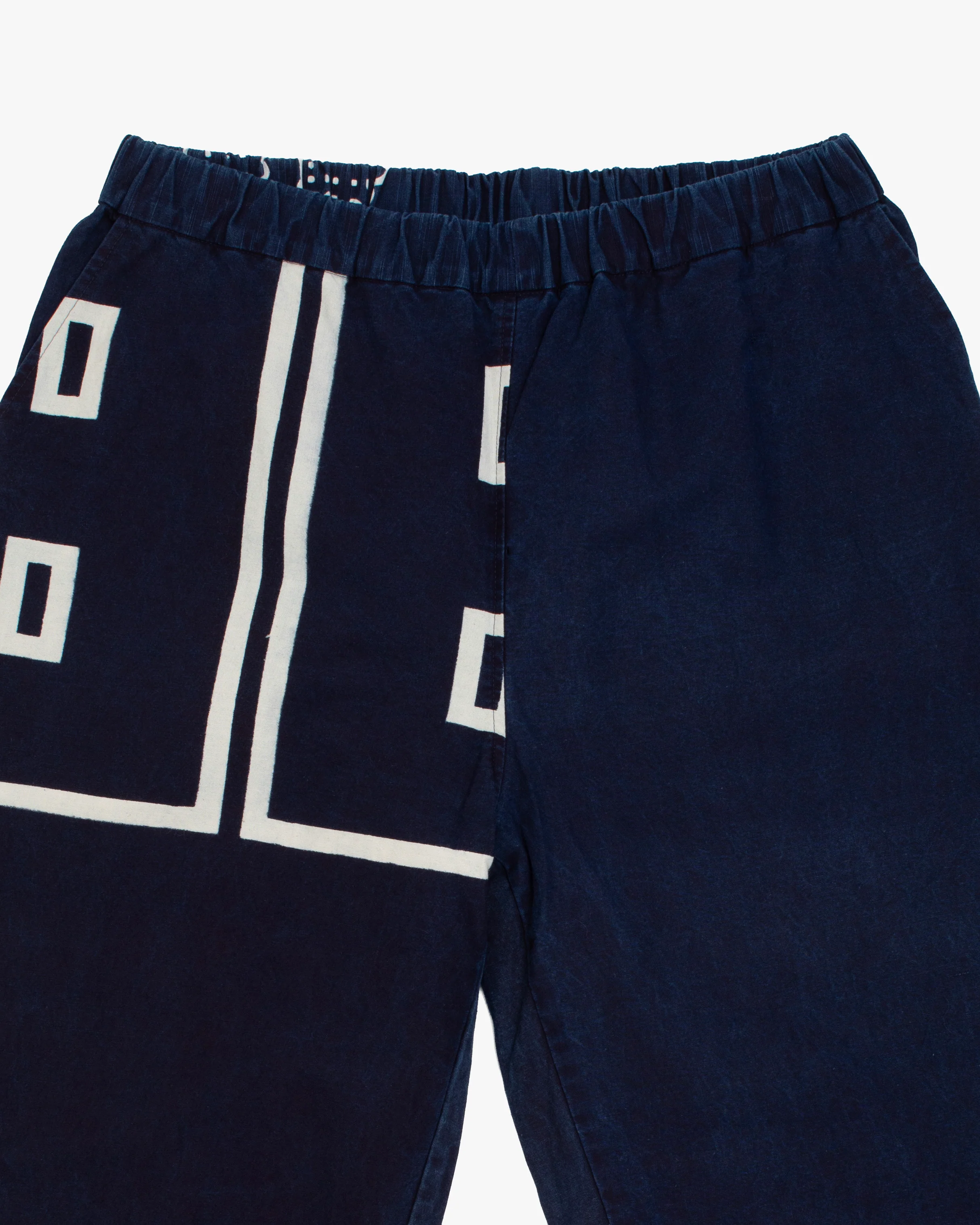 Modern Monpe Pants, Aizawa, Indigo with Kakuji - Image 2