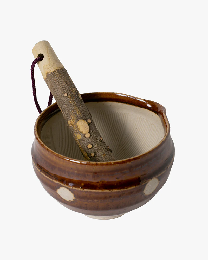 Mortar and Pestle, Ichiyama, Brown, Polka Dot - Image 2