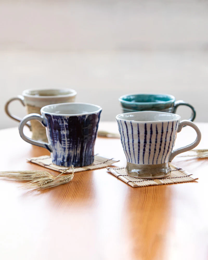 Mug, Bisque, Mukoku Series, Stripe - Image 2