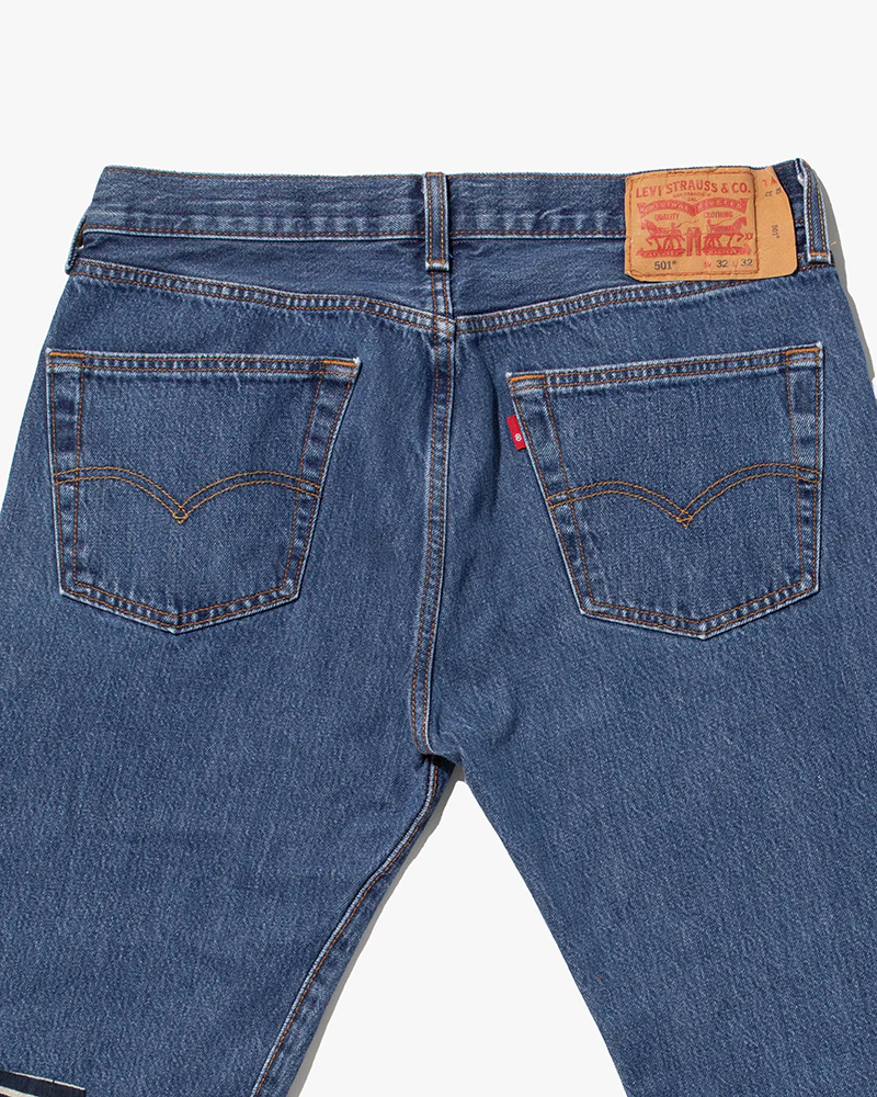 Kiriko Custom Patched Denim Jeans, Levi's Brand, 10 - Image 5