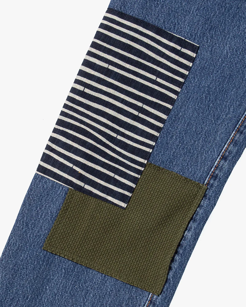 Kiriko Custom Patched Denim Jeans, Levi's Brand, 10 - Image 8