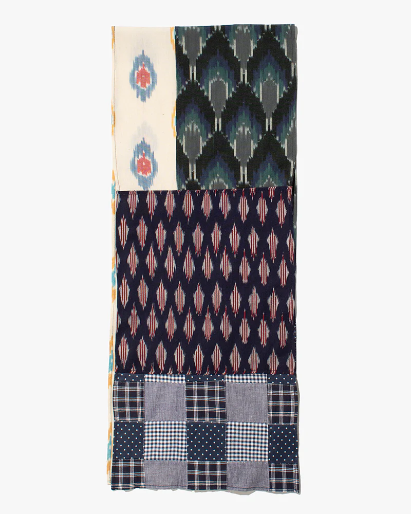 Kiriko Original Scarf, Indian Kasuri, Patchwork, 5 - Image 2