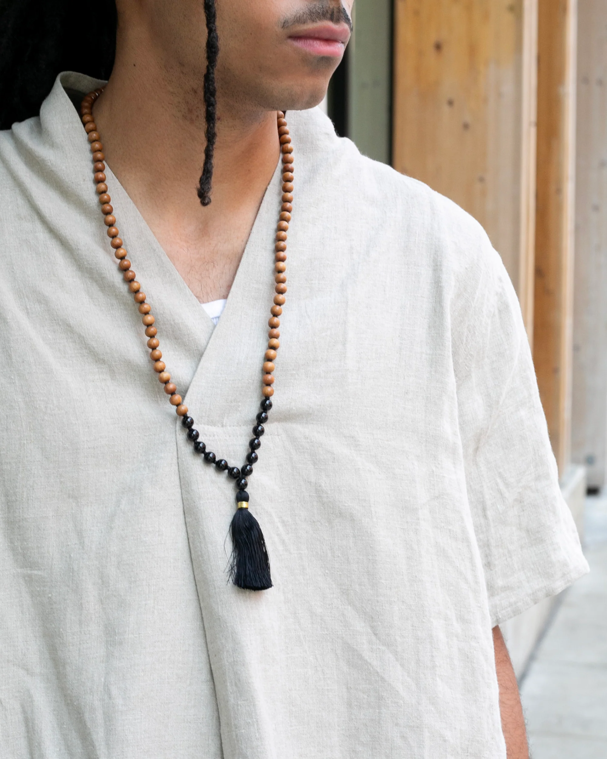 Kiriko Original French Linen Tunic, Beige - Image 3