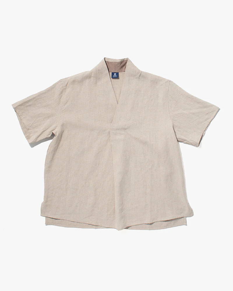 Kiriko Original French Linen Tunic, Beige - Image 5
