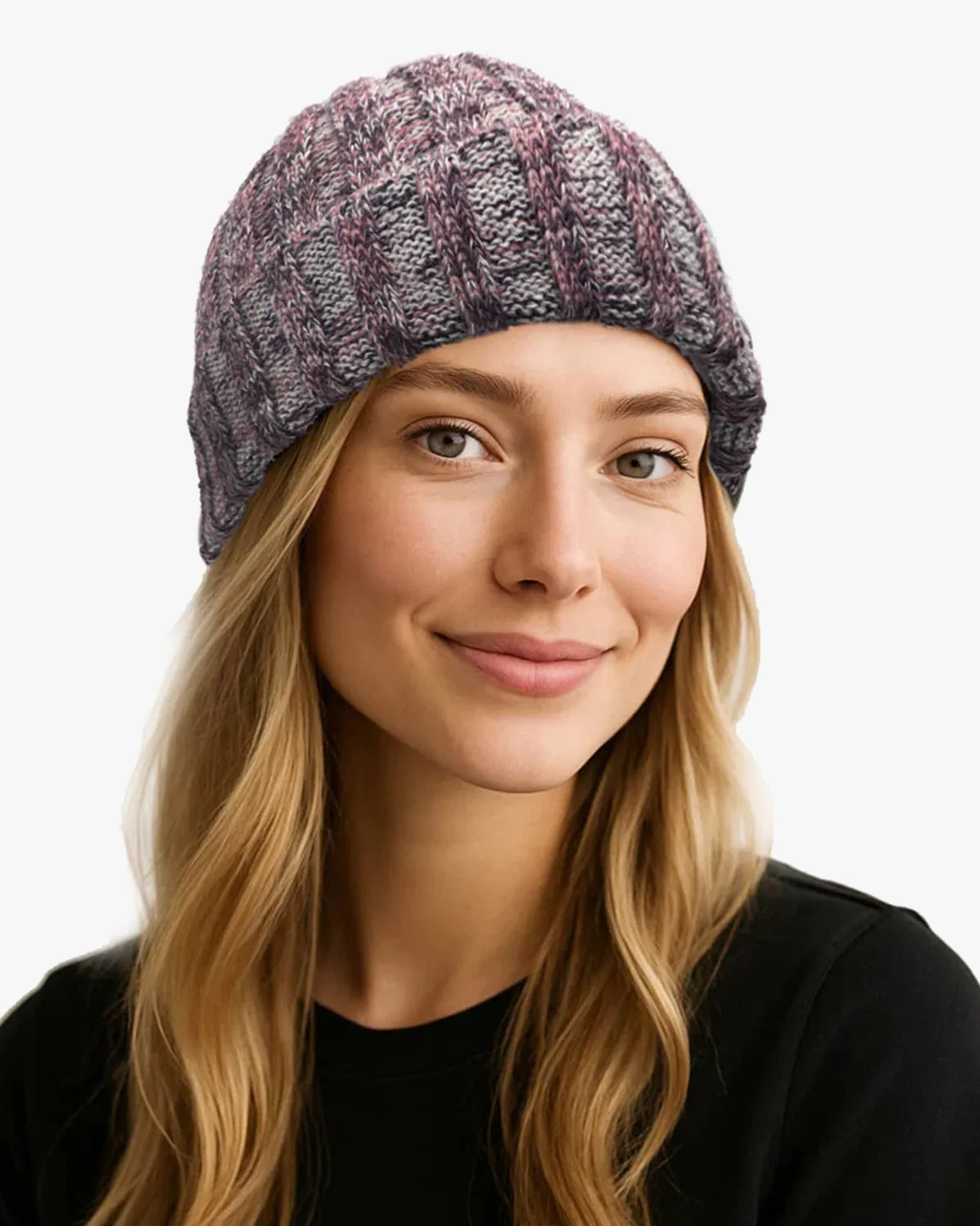 Shupaca Alpaca, Accordion Beanie, Black Cherry - Image 4