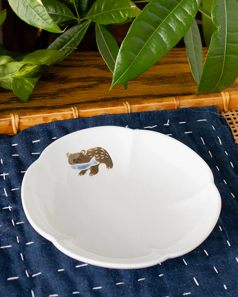 Small Plate, Bisque, Nippon Ezara, Bear - Image 3