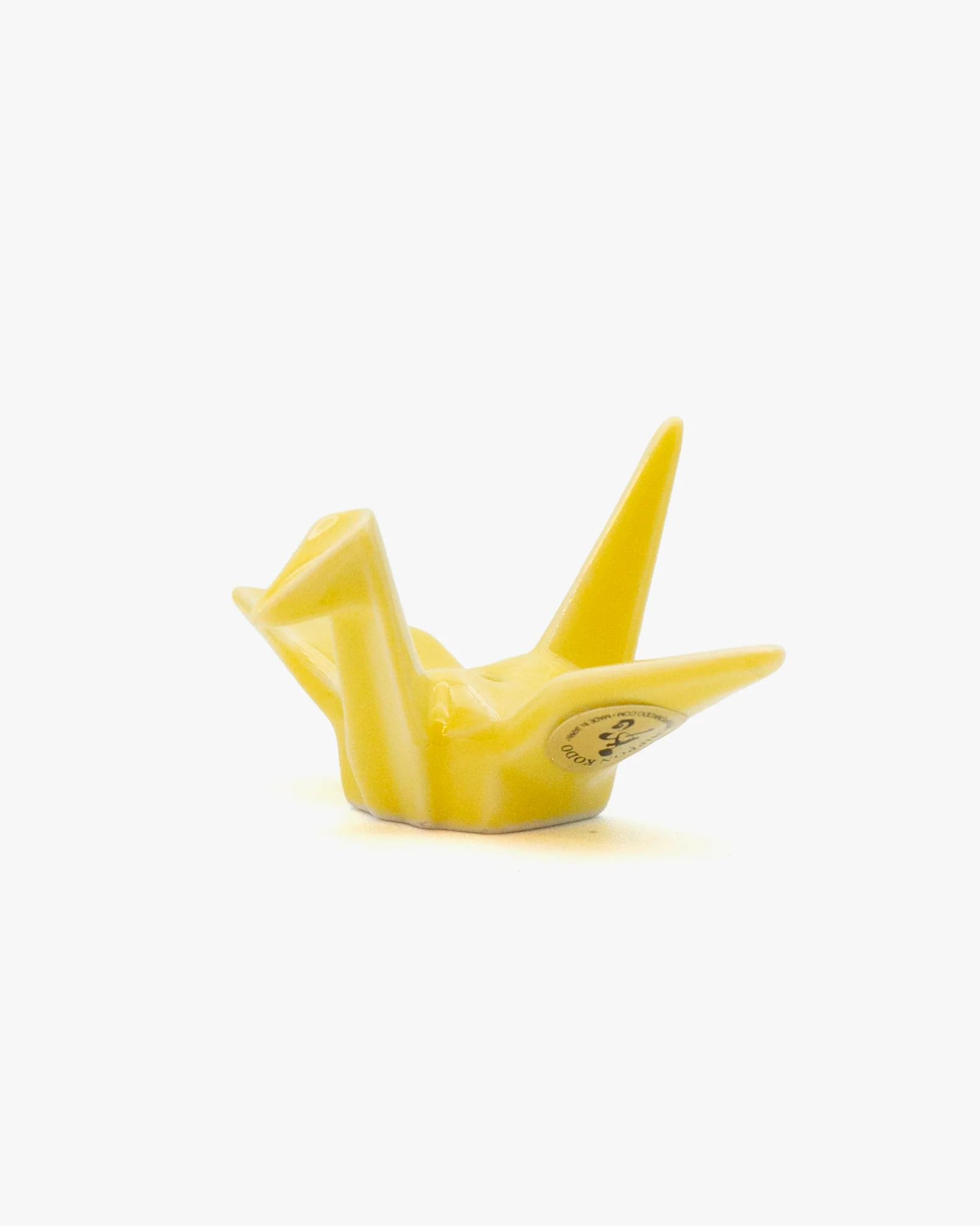 Nippon Kodo 2" Crane Incense Holder, Yellow - Image 2