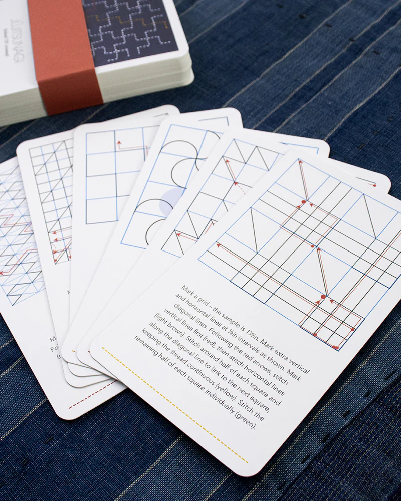 ENG: The Ultimate Sashiko Card Deck by Susan Briscoe - Image 6