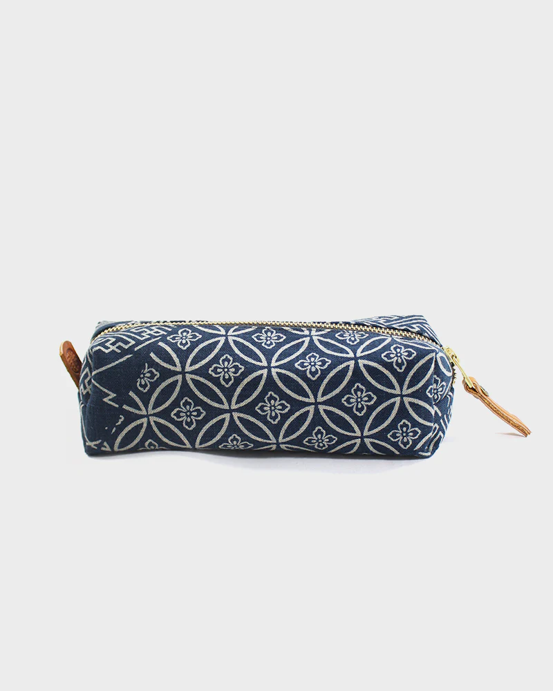 Kiriko Original Pencil Pouch, Indigo Large Multi - Image 3