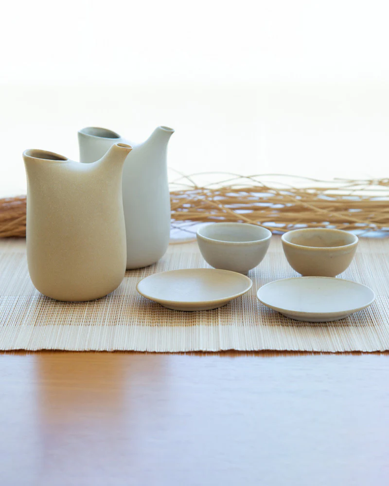Plate, Bisque, Tsuredure Series - Image 2