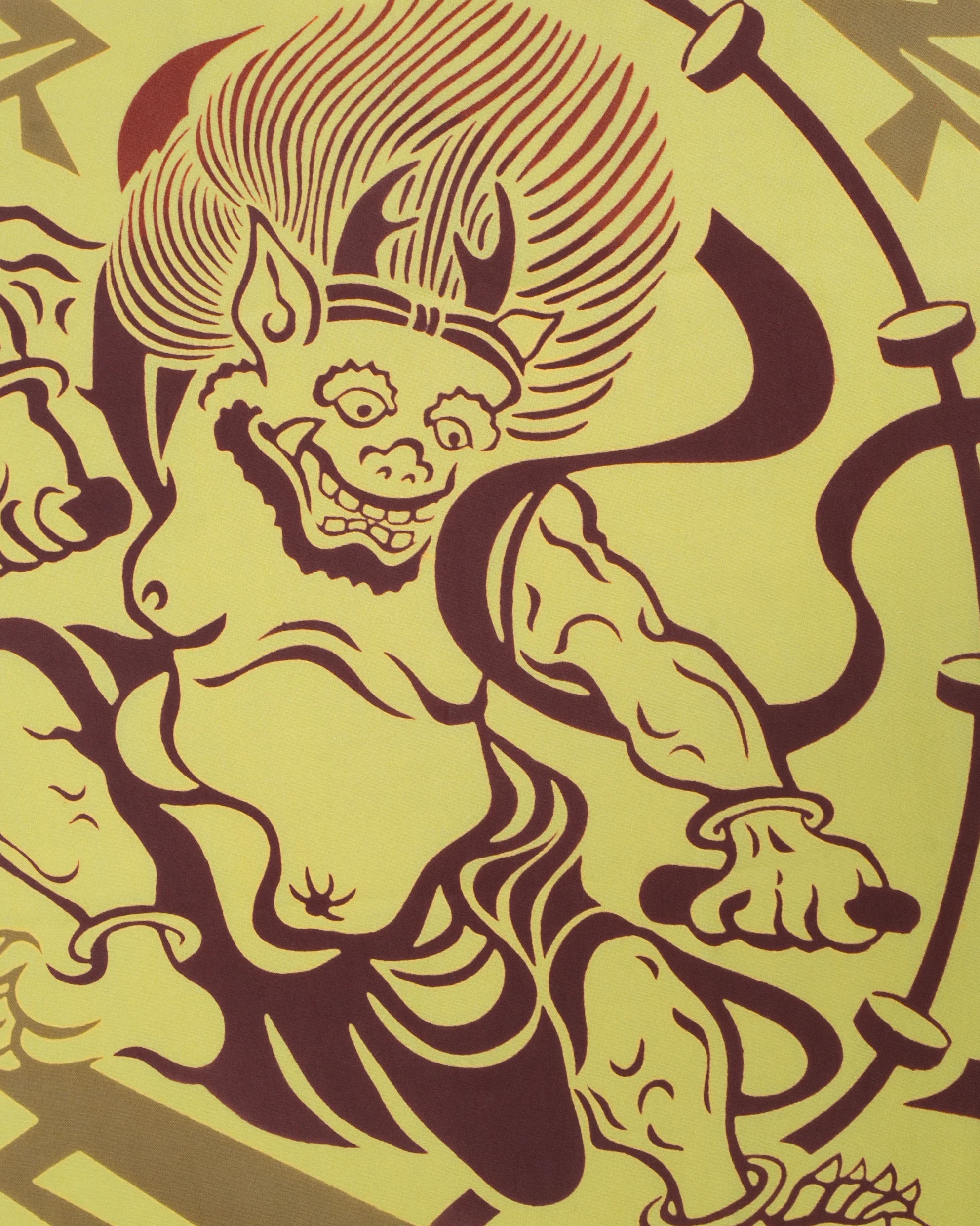 Tenugui, Chusen-Zome, Fujin Raijin - Image 3