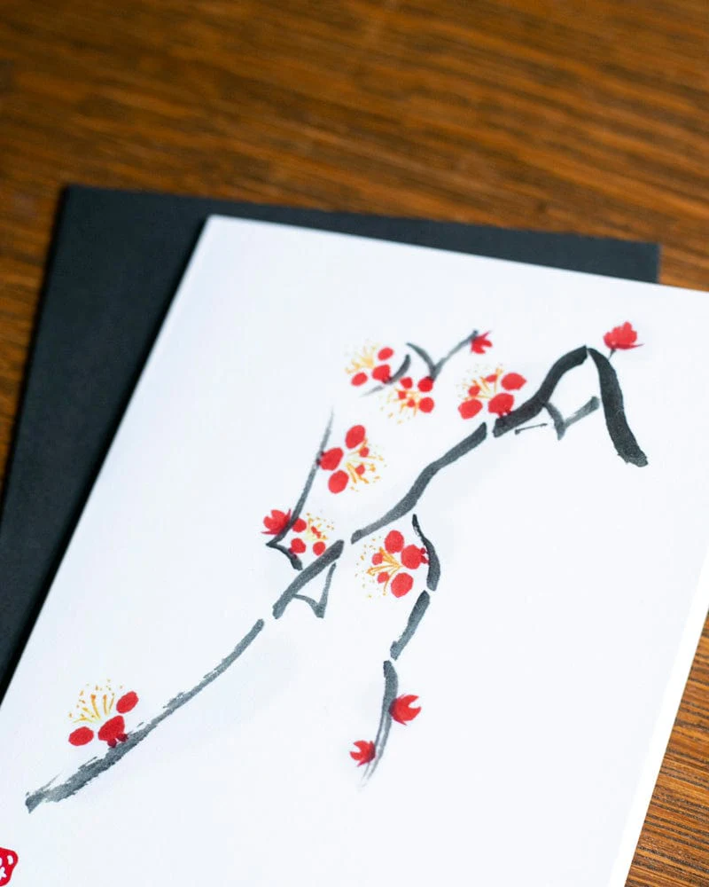 Greeting Cards, Card with Envelope, Ume - Image 2