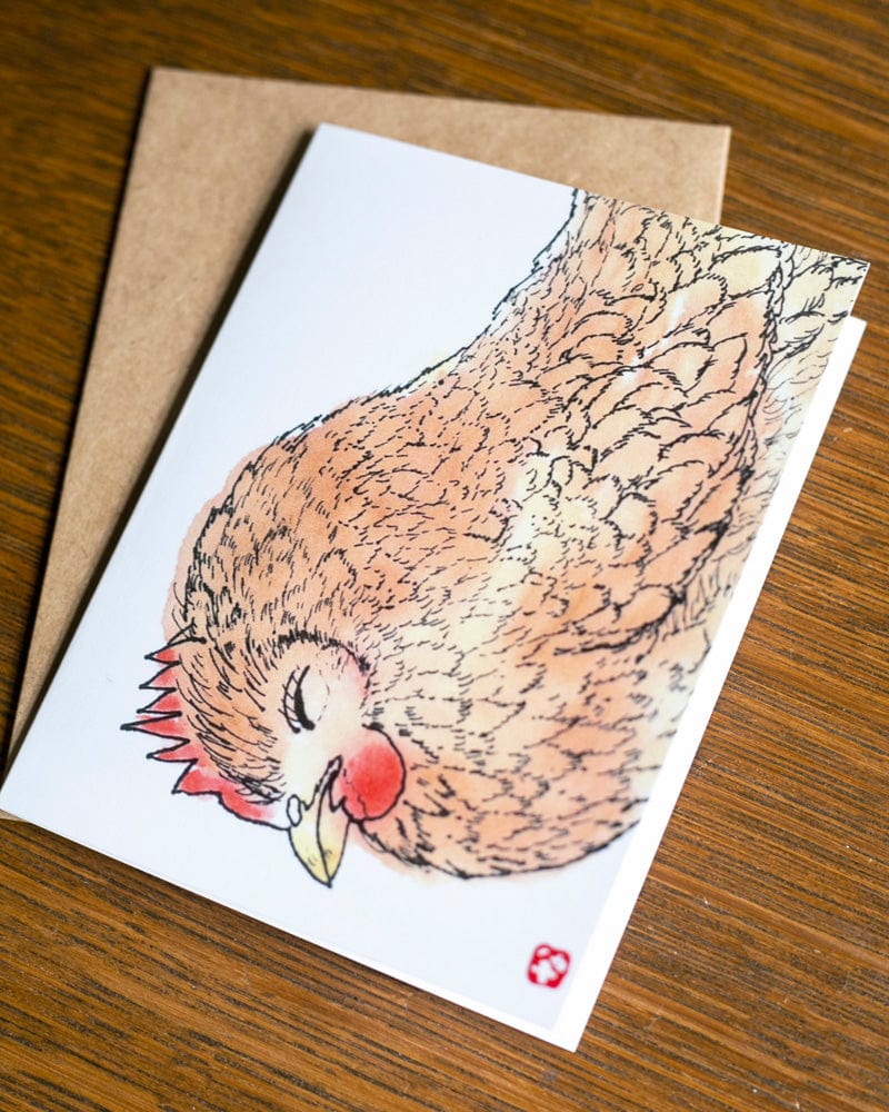 Greeting Cards, Card with Envelope, Chickens - Image 2