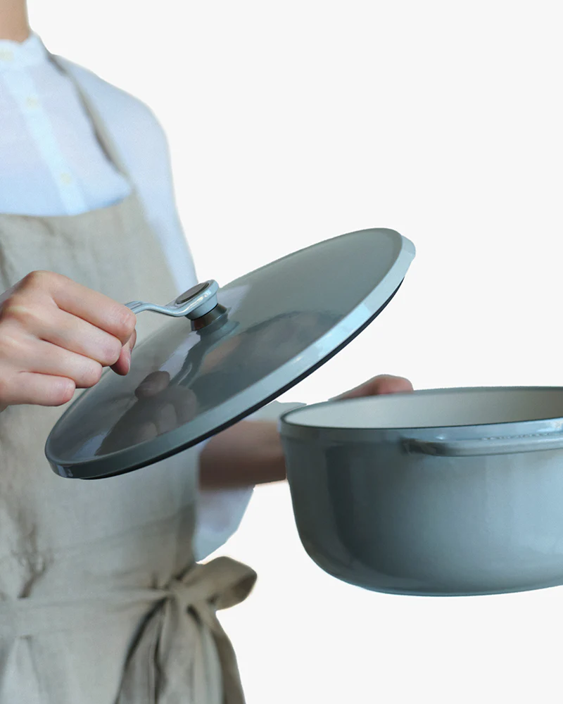 Pot 2.0, Vermicular, Standing Handle, Oyster Gray, 26cm - Image 3