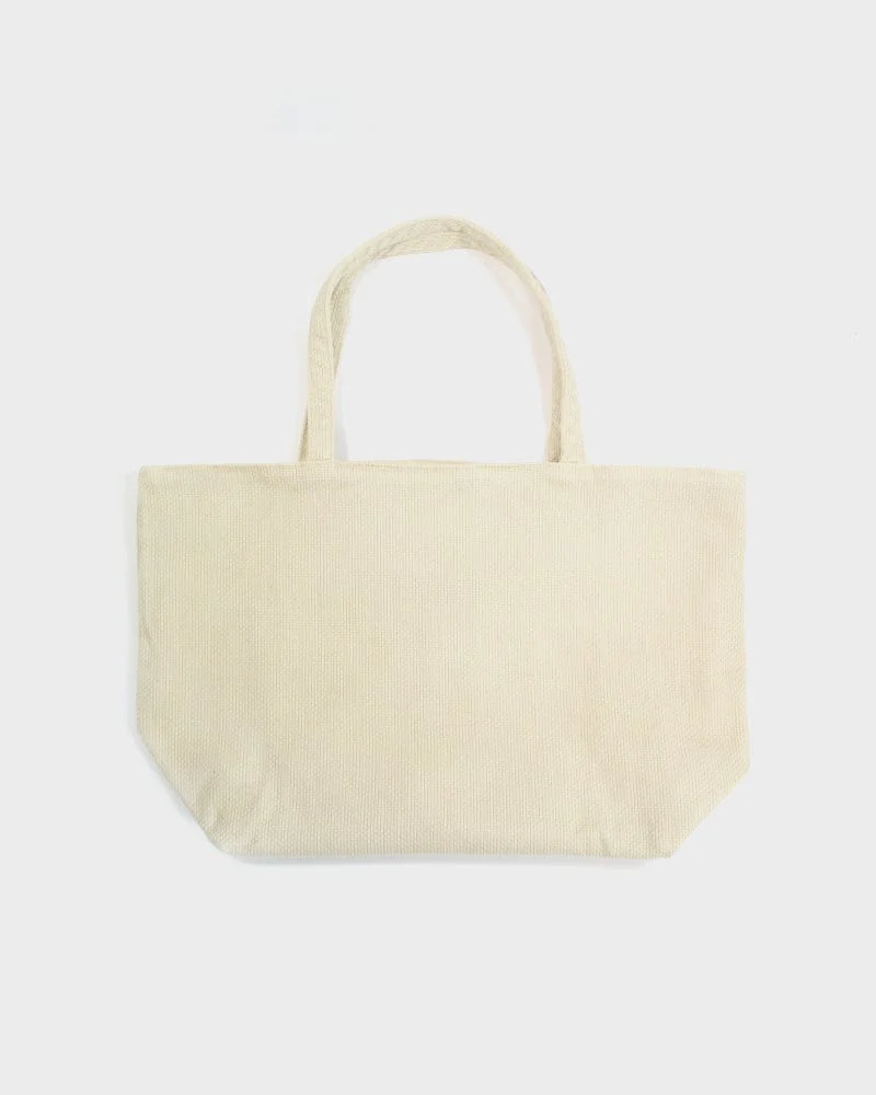 Prospective Flow Tote, Sashiko, Natural