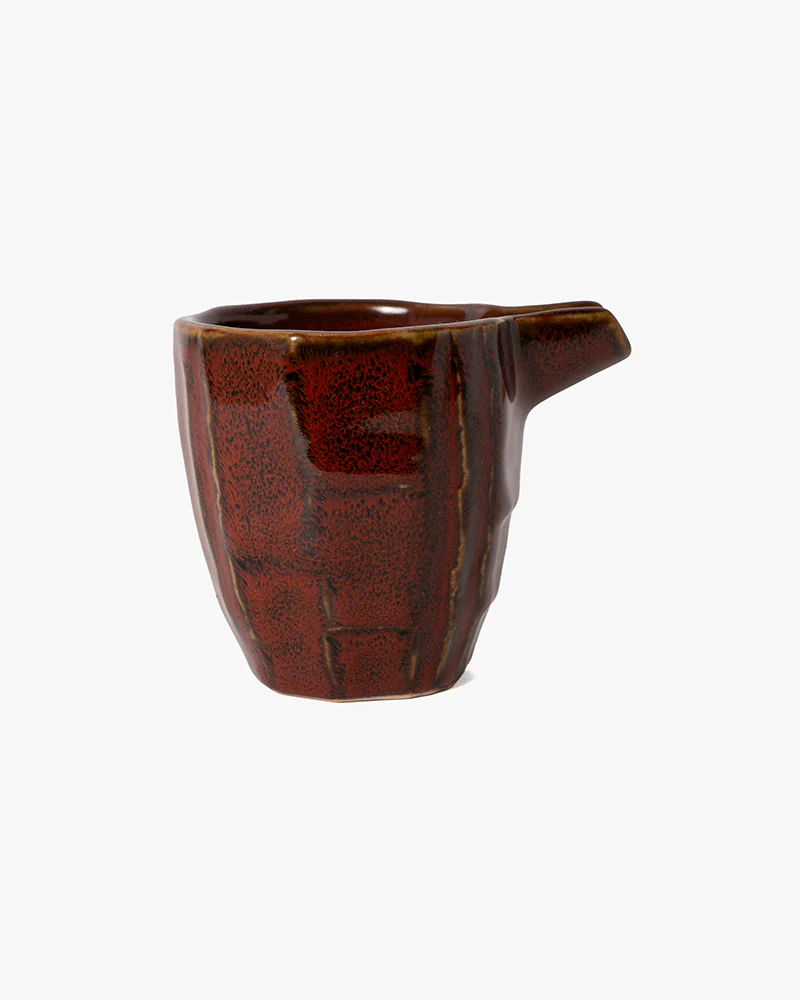 Sake Pitcher, Ichiyama, Multi Faceted, Aka Kabe - Image 3