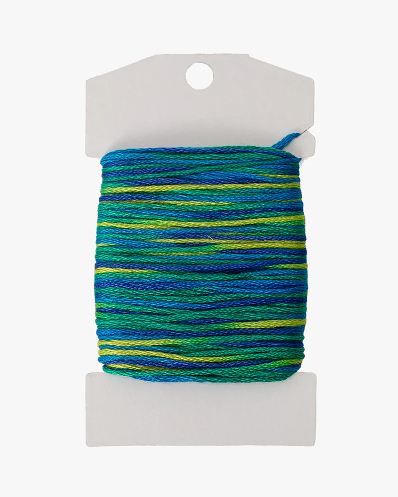 Sashiko Thread, Multi Color Mix, Blue Green - Image 3