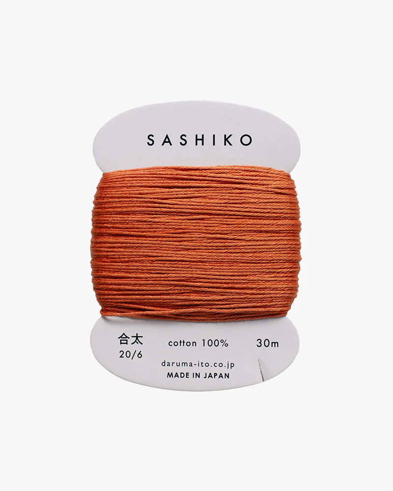 Daruma, Sashiko Thread 30m, Orange - Image 2