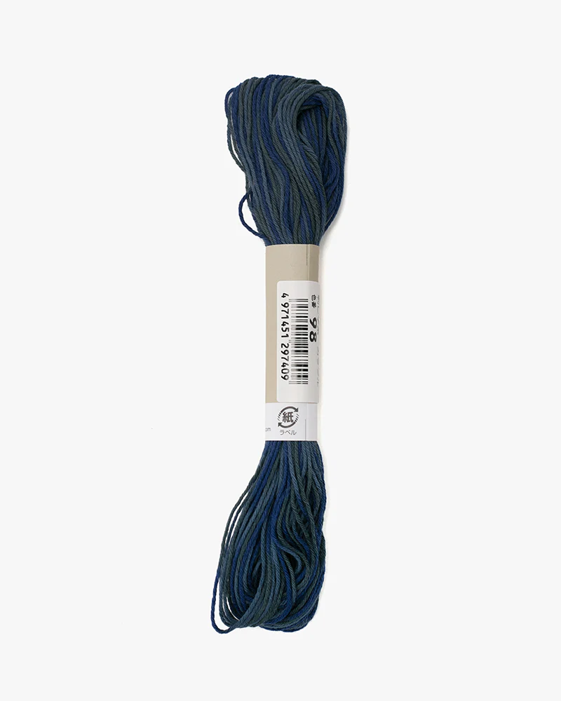 Sashiko Thread, Multi Color, Variegated Blues - Image 2