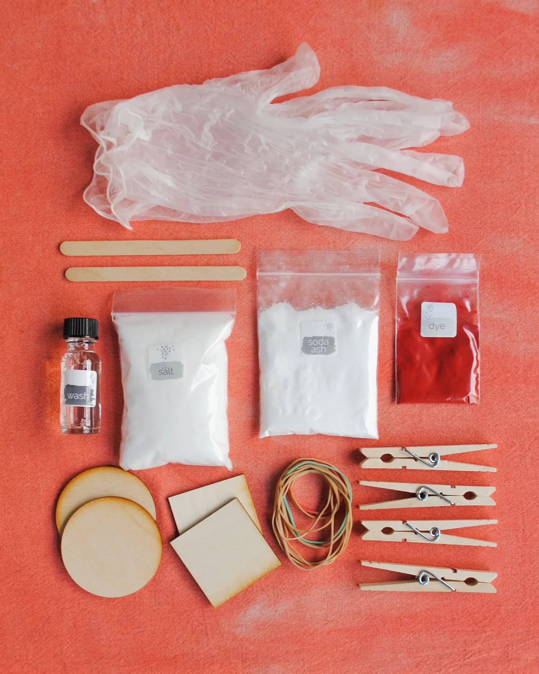 We Gather, Shibori Dyeing Kit, Zinnia Orange - Image 5
