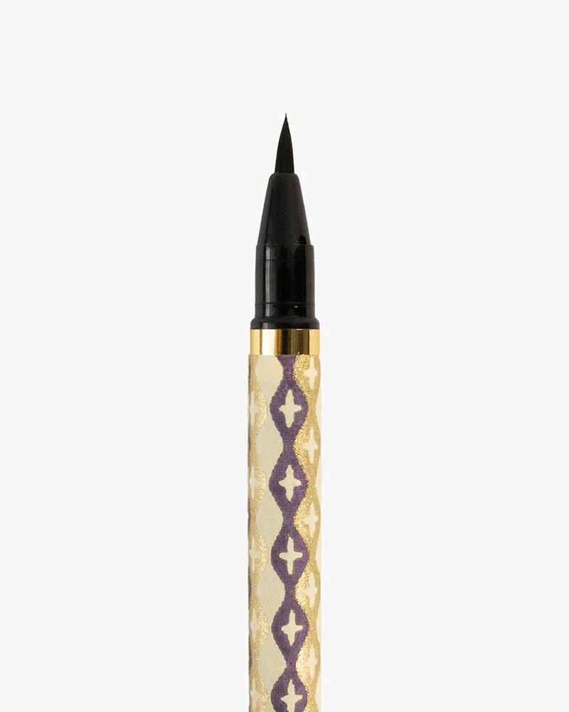Shogado Calligraphy Brush Pen, Classic Series #21, Purple and Gold Tachiwaku Cross - Image 3